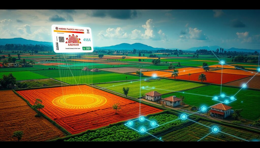 Aadhaar linkage with land records